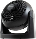 IRIS USA WOOZOO Desk Fan - Quiet Air Circulator with 3 Speeds & 360° Tilt | 52ft Air Distance, Black