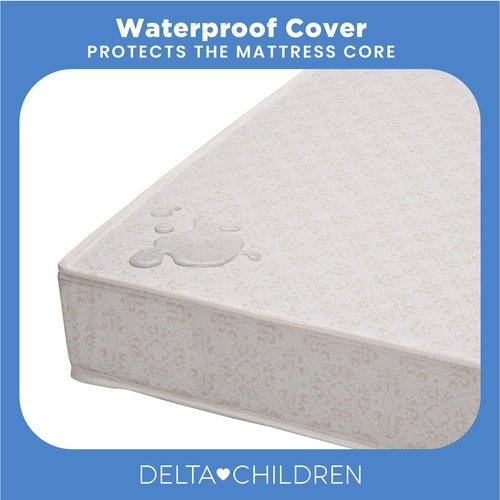 Delta Children Twinkle Stars 4" Mini Crib Mattress,Firm, Royal Blue