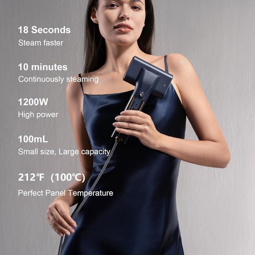G10 Portable Clothes Steamer - 1200W Handheld Travel Iron | Lightweight 0.9 lbs, Violet Color