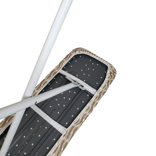 HOMZ 1915078 Premium Standard Width Ironing Board Cover and Pad, Taupe/Brown/White Pattern