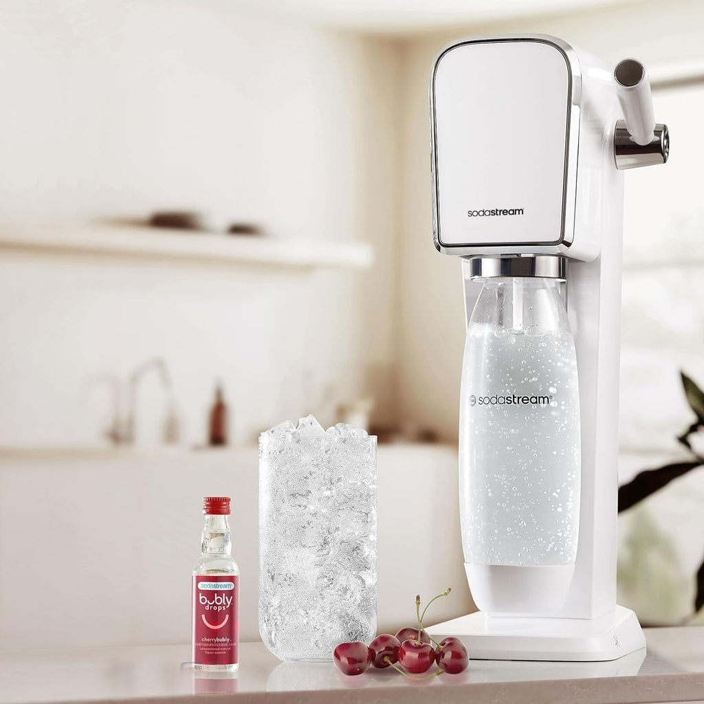 SodaStream Quick Connect CQC 60L CO2 Stock-Up Bundle - Includes Bubly Sparkling Water 3-Pack