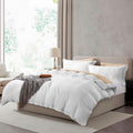 Hearth & Harbor King Duvet Cover Set - 3 Piece Soft Prewashed Bedding Set - Includes 1 Duvet Cover 104x90 inches with Zipper Closure and 2 Pillow Shams, White, Comforter Not Included