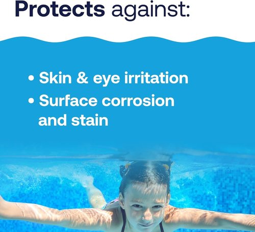 HTH 67058 pH Up Swimming Pool Chemical - Raises pH Levels | 4 Lbs for Optimal Water Balance