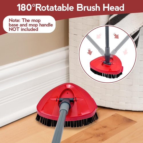 Oceda Scrubber Mop Head, Compatible with RinseClean 2-Tank System, 2 pcs Scrub Brush, Floor Scrubber Hard Bristle Cleaning Brush for Bathroom, Kitchen, Tub, Floor and Tile