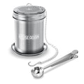 House Again Large Tea Infuser with Scoop, Extra Fine Mesh Tea Strainers for Loose Tea & Spice Infuser for Cooking, 304 Stainless Steel, Loose Leaf Tea Steeper for Brew Tea Spices & Seasonings