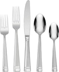 Oneida Amsterdam 45-Piece Silverware Set - Rust Resistant, Dishwasher Safe Flatware for 8 | Stainless Steel