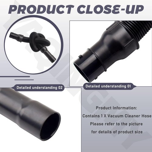 440007333 Vacuum Cleaner Hose Compatible with Hoo-ver Various Models and Vacuum Cleaner, Part Number 43434247, 43434073, 43434042, 43434031