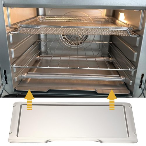 DT201 DT251 Crumb Tray Replacement for Ninja Foodi Air Fryer Oven 304 Stainless Steel DT200 Drip Pan Ninja 10-in-1 XL Pro Air Fry Oven Large Countertop Convection Toaster Oven Air Fryer Accessories