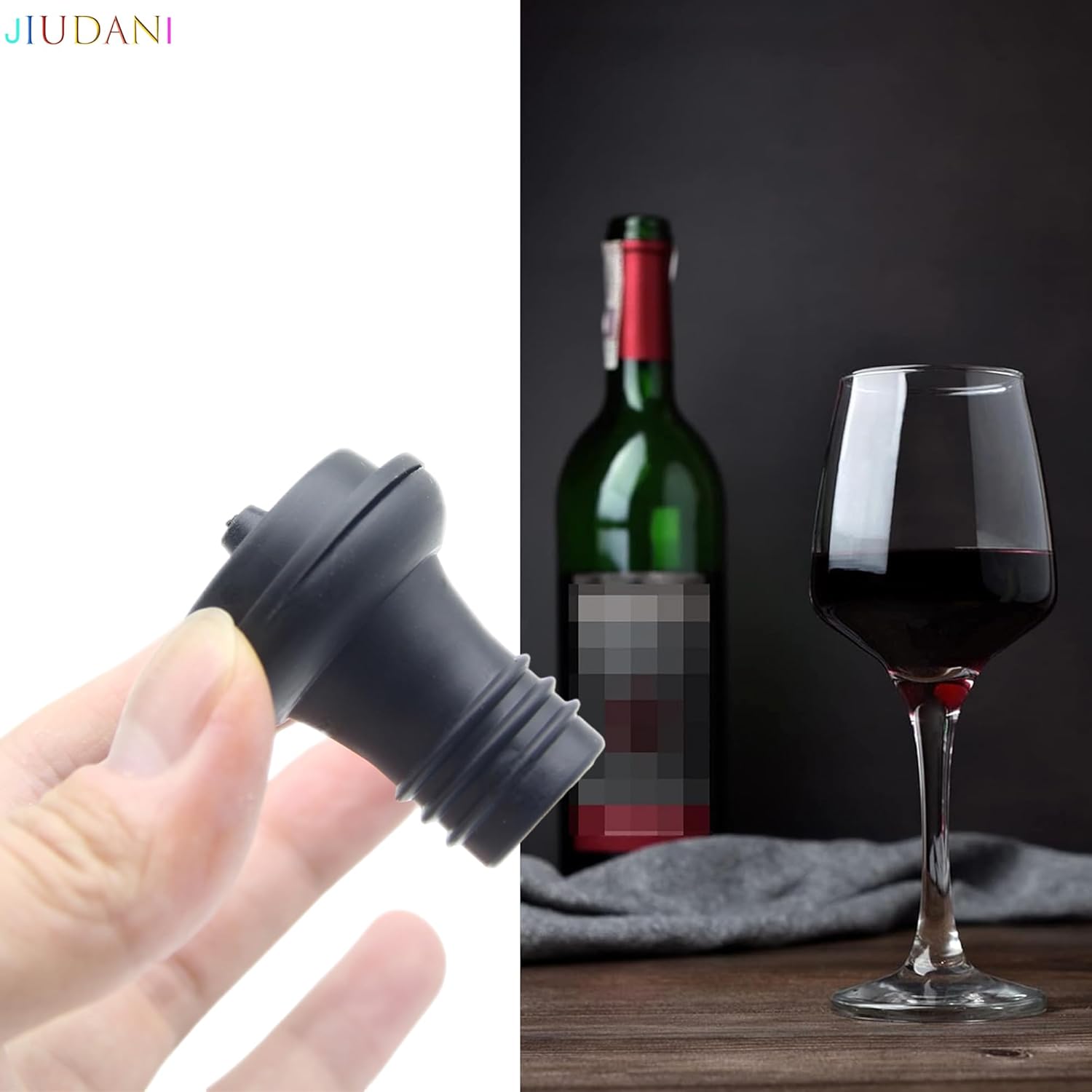 Wine Saver Vacuum Stoppers Pack of 6 Rubber Wine Stoppers, for Wine Saver Vacuum Pump Preserver, Bottle Rubber Corks to Preserve Wine Flavor Best Wine Air Vacuum Stoppers To Keep Wine Fresh