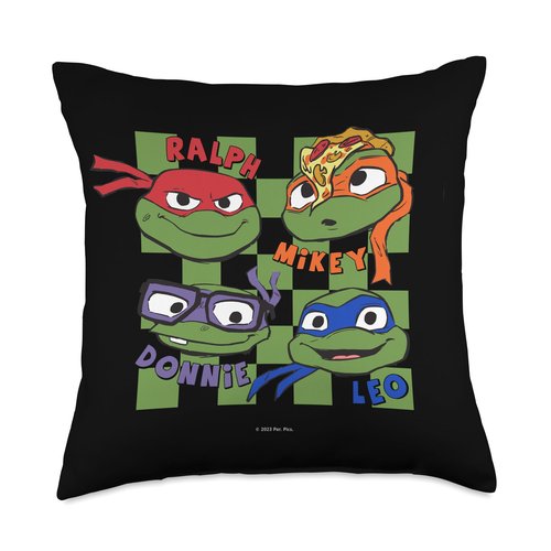 Teenage Mutant Ninja Turtles: Mutant Mayhem Turtle Heads Throw Pillow