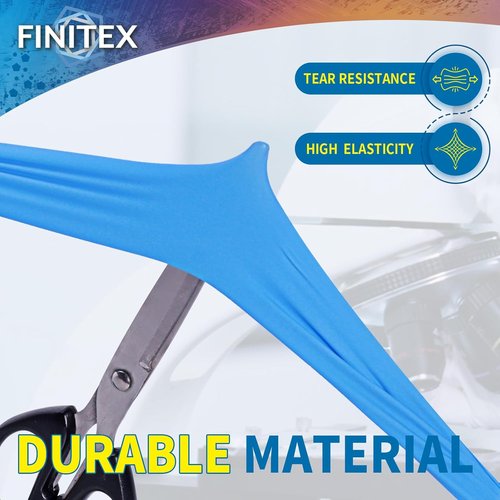 FINITEX Disposable Blue Nitrile Gloves - 6mil Heavy Duty, Latex-Free, 100PCS, Food Safe & Powder-Free