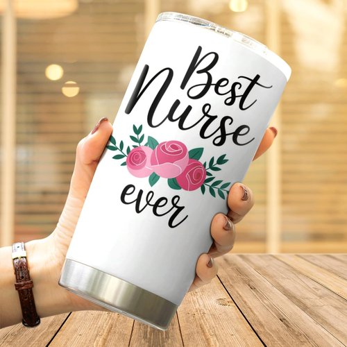 CUBICER Nurse Coffee Tumbler - 20 Oz Stainless Steel Travel Mug for Medical Professionals | Gift for Nurses