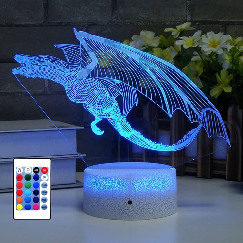 HYODREAM Dragon LED Lighting Kids Night Light,16 Colors with Remote Control Dragon Toy for Kids as a Birthday Gifts Christmas Gift for Boys and Girls