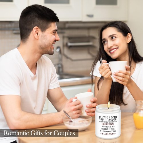 NANOOER Gifts for Wife Girlfriend Her - Best Mothers Day Gifts for Wife - Romantic Gift for Women Her, Unique Birthday, Anniversary, Christmas Novelty Present - Funny Lavender Scented Soy Candle
