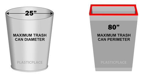 Plasticplace 40-45 Gallon Trash Bags │1.5 Mil │ Black Heavy Duty Garbage Can Liners │ 40" x 46" (100 Count)