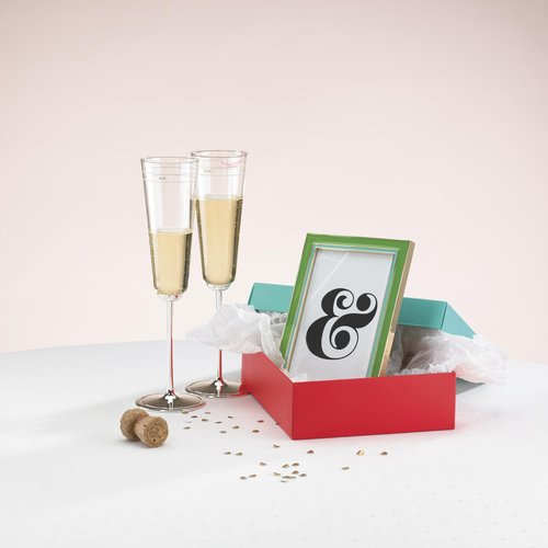 kate spade new york Darling Point Mr. and Mrs. 2-piece Champagne Flute Set