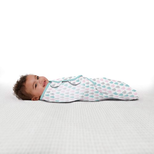 SwaddleMe Original Swaddle – Size Small, 0-3 Months, 2-Pack (Pink Polka Whale)