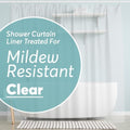 BigFoot Clear Shower Curtain Liner - Odorless 72x72 Washable PEVA with Magnets | Premium Waterproof Bath Essential