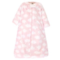 Hudson Baby Unisex Baby Plush Sleeping Bag, Sack, Blanket, Pink Clouds, 0-6 Months