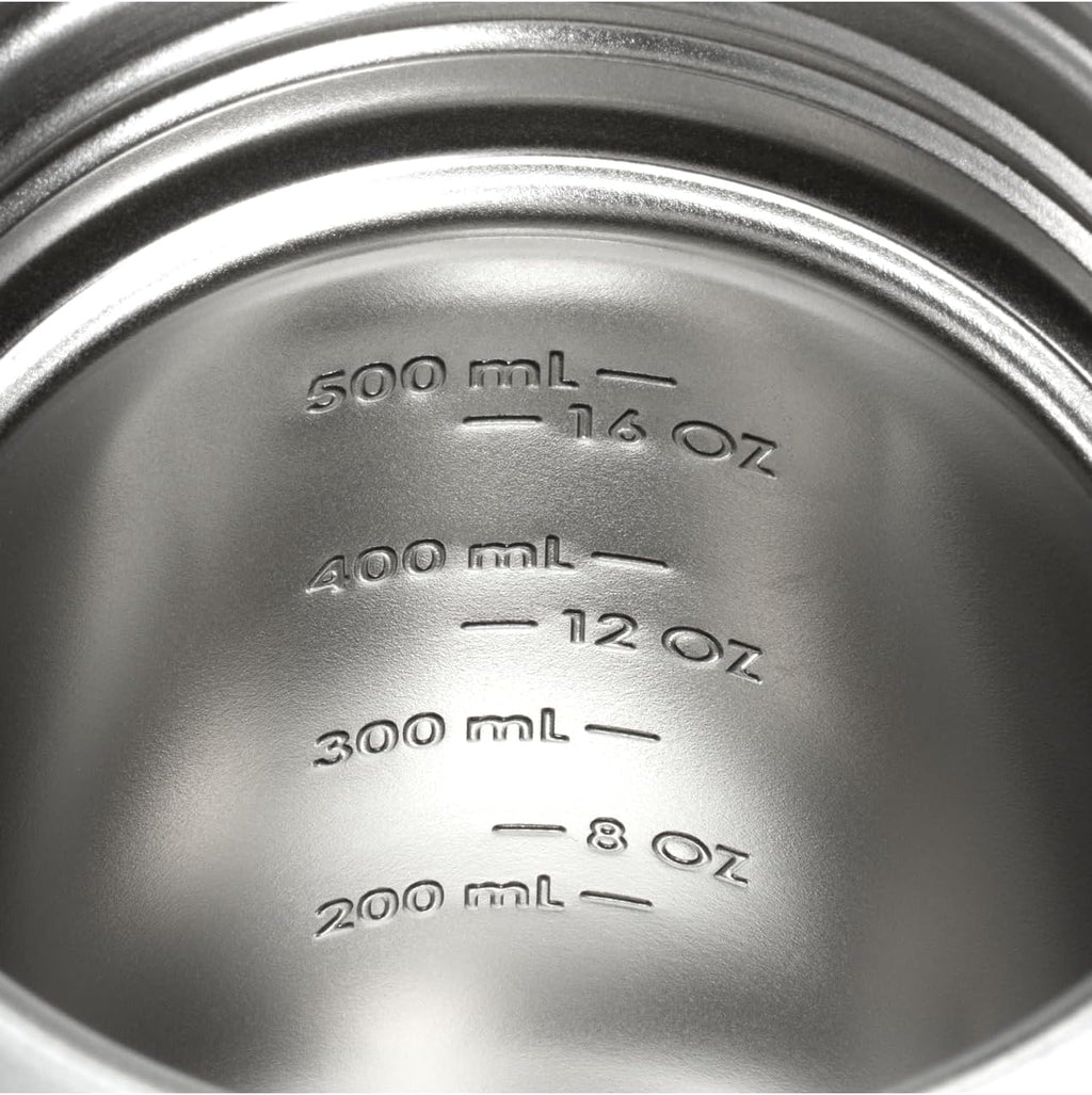 STANLEY Vitalize Shaker Bottle 20 oz - Leakproof Insulated Stainless Steel | Fast Flow Lid & Base Storage | BPA-Free | Chalk
