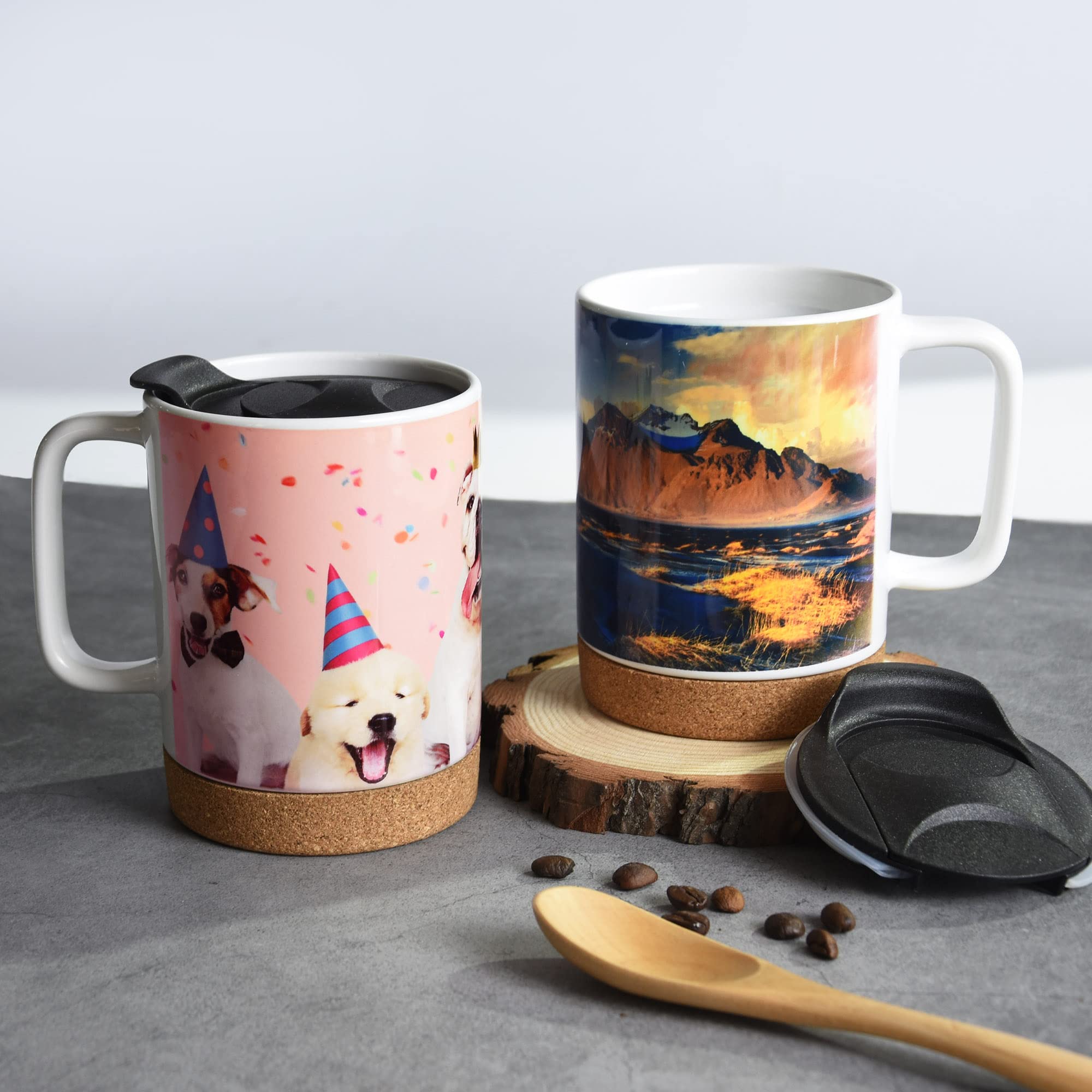 ARTONUSA 14oz Sublimation Coffee Mugs,Case of 6 Pieces