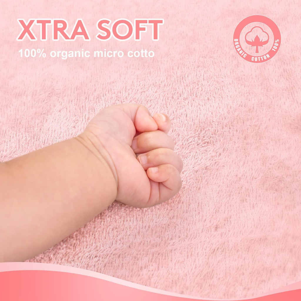TBEZY Baby Hooded Towel - Ultra Soft Thick Cotton with Unique Bunny Design for Newborns