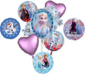 Anagram Frozen Elsa Anna and Olaf Party Supplies 8pc Birthday Balloon Decorations, BQ_4225