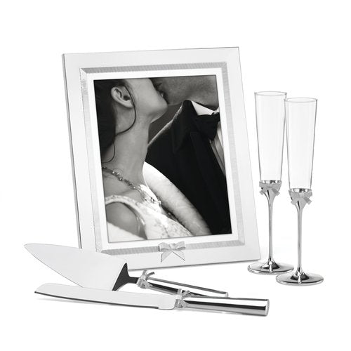 Kate Spade New York Grace Avenue 2-Piece Dessert Set, 1.45 LB, Metallic, Silver Plated