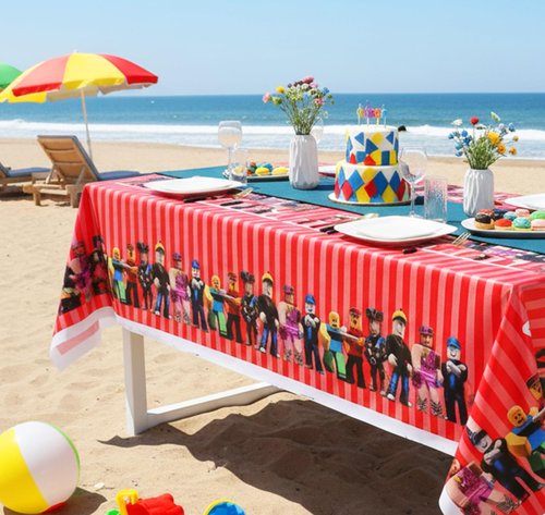 3 Pcs Plastic Table Cloth Disposable 108x108cm Video Game Birthday Party Supplies Video Game Table Cover Gamer Supplies Rectangle Waterproof Happy Birthday Tablecloth Gaming Party Decorations
