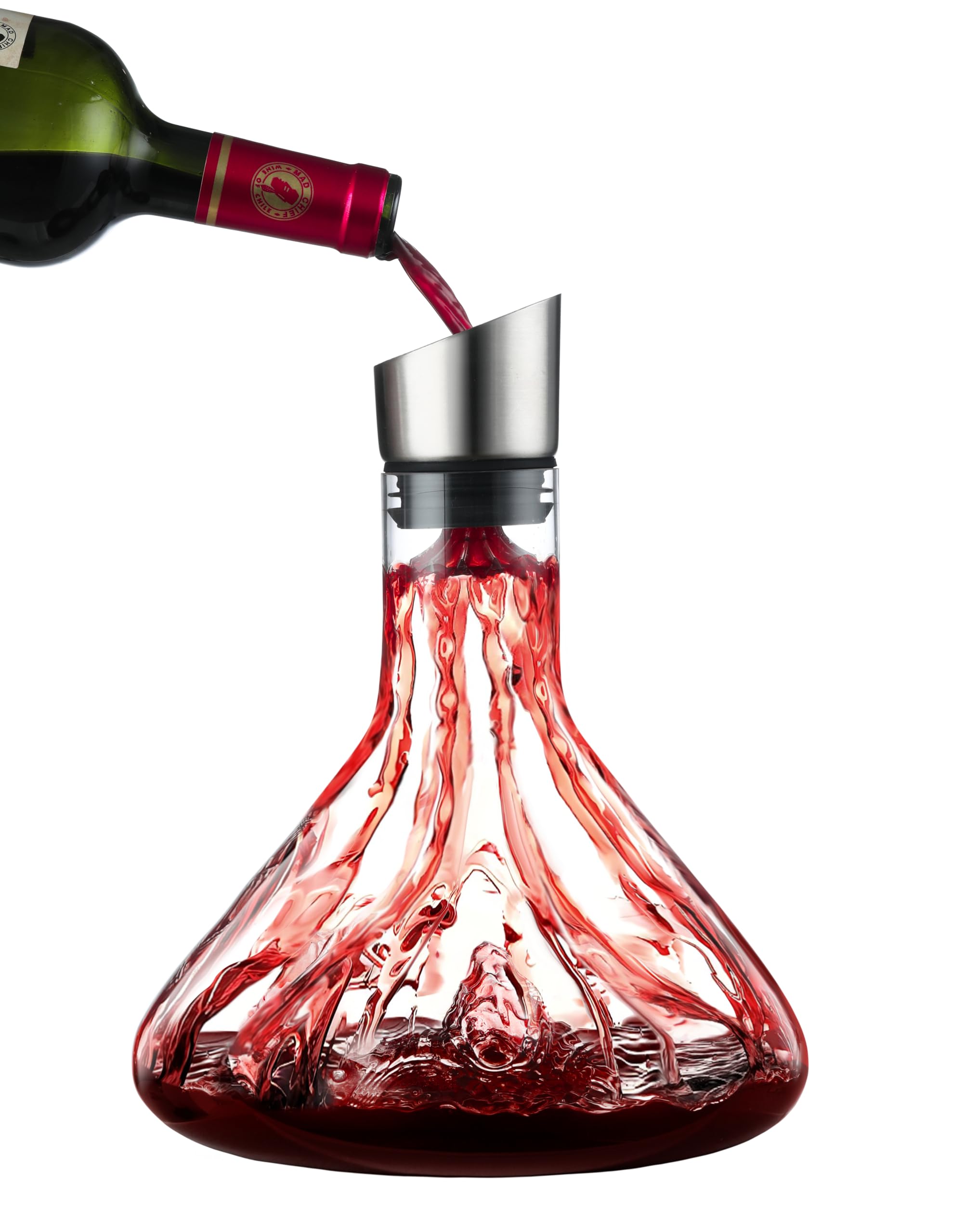 Wine Decanter, Decanter Crystal Clear Wine Decanter with Aerator