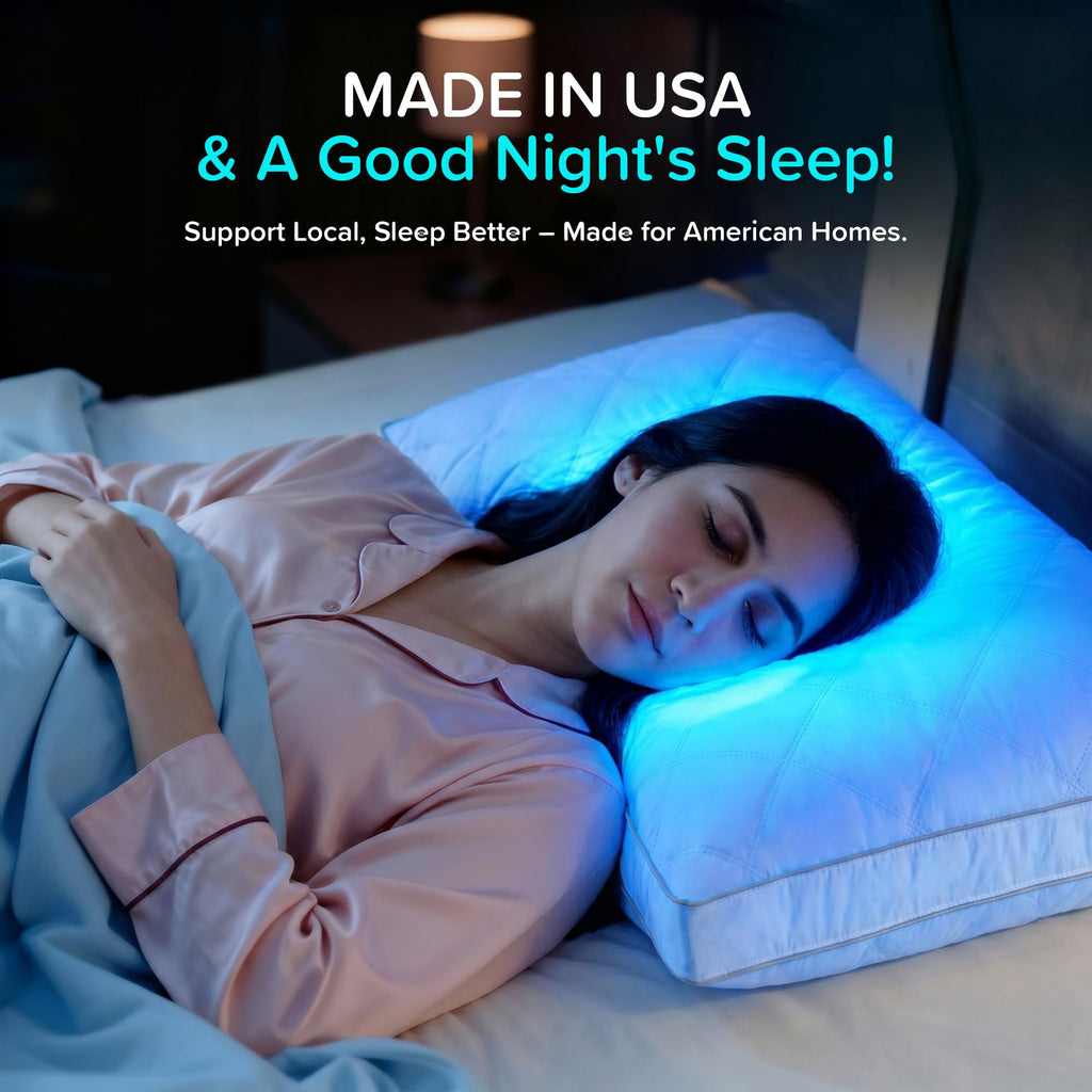 puredown® Made in USA Goose Feather Down Gusseted Pillows,100% Cotton Cover, Pillows Queen Size Set of 2, Hotel Pillow Luxury Gusseted Bed Pillows for Sleeping