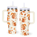 momocici 40oz Squirrels Tumbler with Handle Gifts for Women.Squirrel Lover Cups Tumbler Gifts for Women.40 oz Birthday Christmas Squirrel Cup Tumblers for Squirrels Lover.