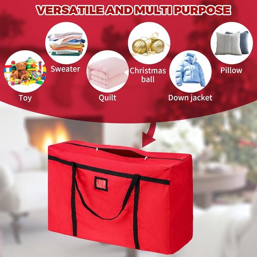 Christmas Tree Storage Bag by [Brand Name] - Heavy Duty 600D Oxford Container for 4-5 Ft Trees | Durable Zipper & Reinforced Handles