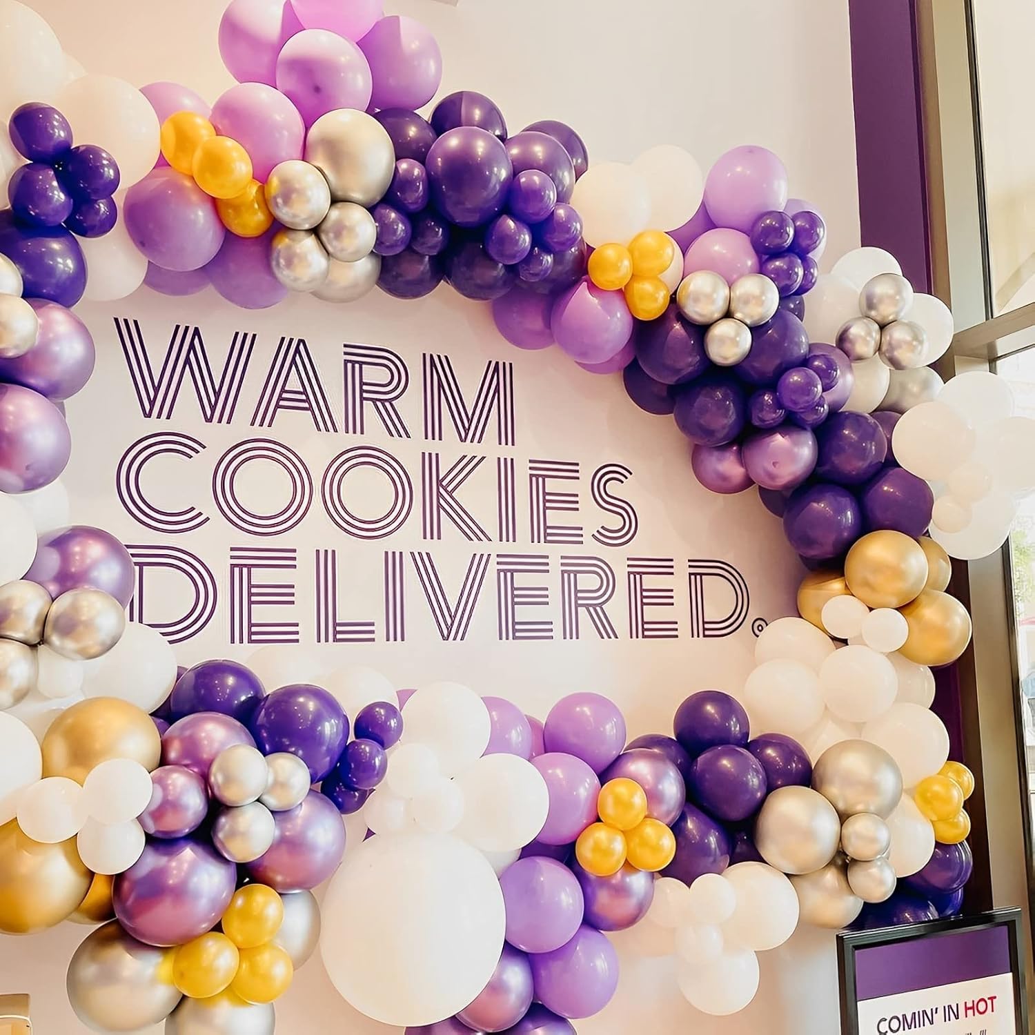 Voircoloria 105pcs Purple Balloons - 12-Inch Latex Party Balloons for Birthdays, Weddings & Events