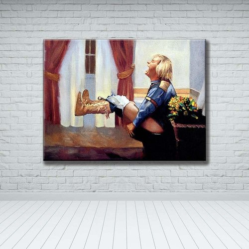 Harry on The Toilet | Dumb and Dumber Bathroom Art - Funny Movie Poster Canvas Print Decor