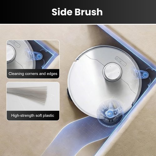 28PCS Replacement Parts for Dreame X40 Ultra/L40 Ultra/X40 Master/Mova P10 Pro Ultra/Mova P50 Pro Ultra, 2 Main Brushes, 6 Side Brushes, 6 Mop Pads, 6 HEPA Filters, 6 Dust Bags, 2 Cleaning Tool