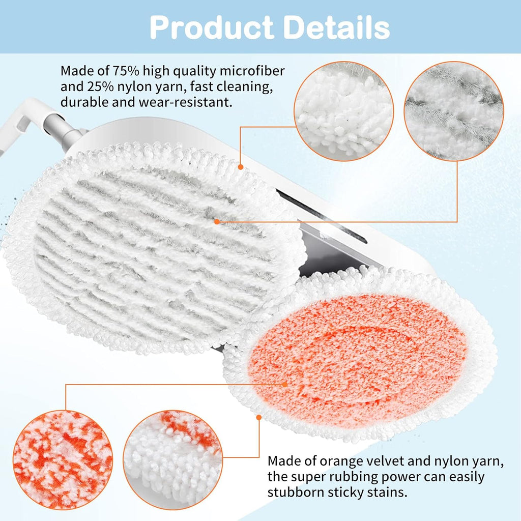Shark S7001 Steam Mop Pads - 10 Pack Replacement Pads for S7001, S8201, S7000 Series | Enhanced Scrubbing Power