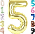 Balloon Numbers | 40 Inch Gold Number Balloons for 5th Birthday & Wedding Decor