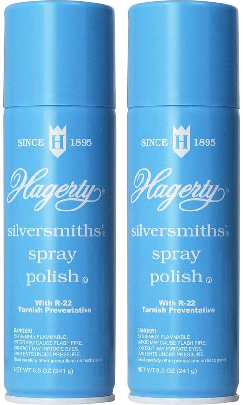 Hagerty Silversmiths Aerosol Spray Polish, Unscented 8.5 Oz (Pack of 2)