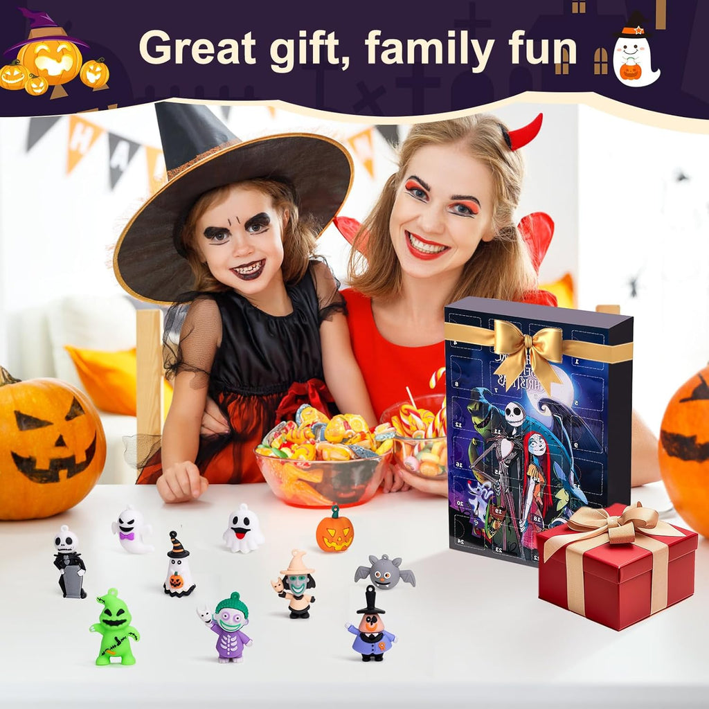 Skiennix Nightmare Advent Calendar - 24 Collectible Surprises for Kids & Adults | Halloween Countdown Fun