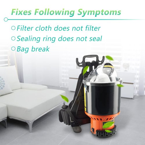 ANTOBLE 2KE2105000 Cloth Bag Liner for Hoover Royal Shoulder Vac Pro Commercial Parts, Filter Cloth Backpack Cleaner Vacuum Bags Compatible with Hoover Commercial C2401 C2401010, 4 Pack