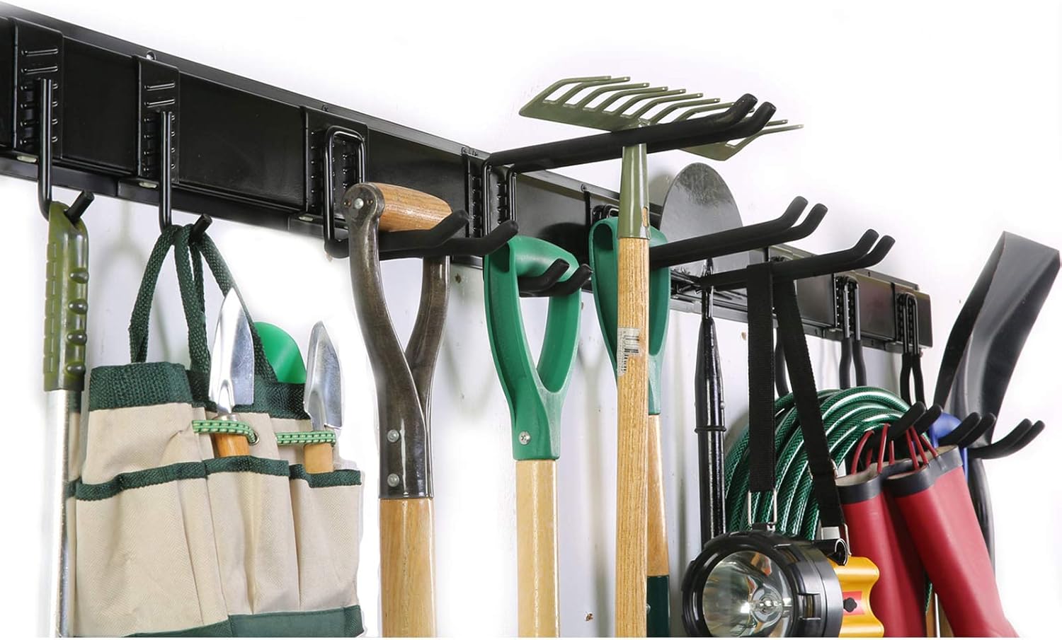 Ultrawall Tool Storage Rack - 64-Inch Adjustable Wall-Mounted Organizer with 9 Heavy-Duty Hooks