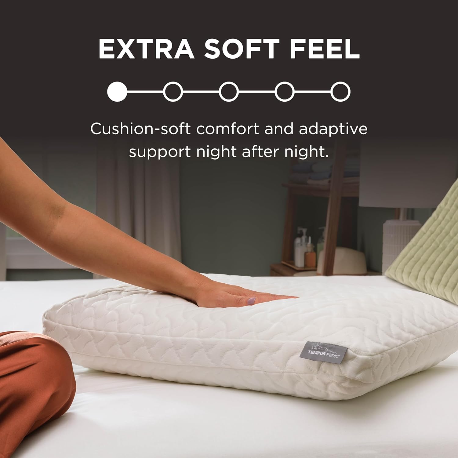 Tempur-Pedic TEMPUR-Cloud Pillow - Ultimate Comfort for Sleep | Standard Size, White