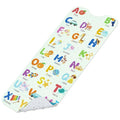 Omedecal Baby Bath Mat for Tub, Non Slip Kids Bath Shower Mat, 40 X 16 Inch Large Bathtub Mat with Drain Holes and Suction Cups for Toddlers, Machine Washable and Waterproof (Alphabet)