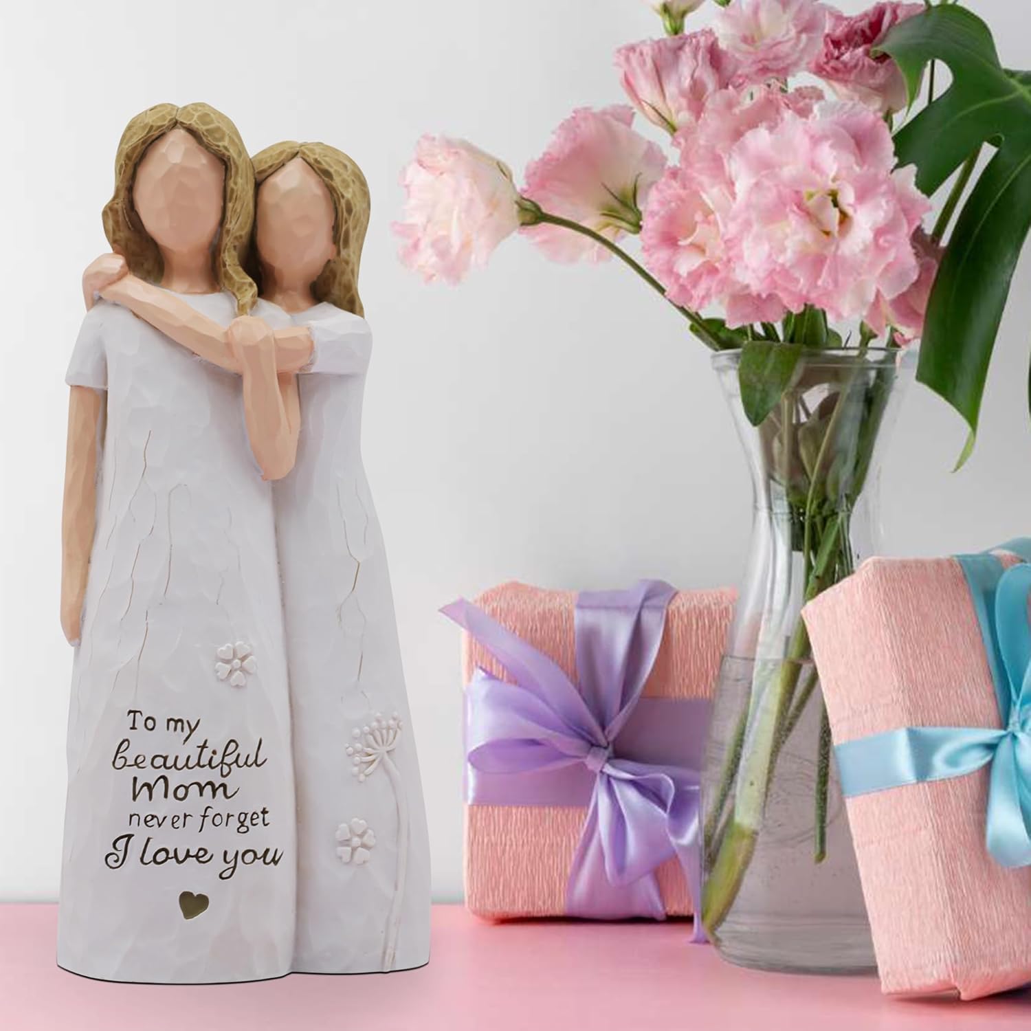 Regine Switzerland | Hand-Painted Sculpted Figurine - Heartfelt Birthday Gift for Mom from Daughter