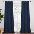 NICETOWN Window Drapes - Long Grommet Top Curtains for Living Room | Navy, 42" Wide x 90" Long, 2 Pieces