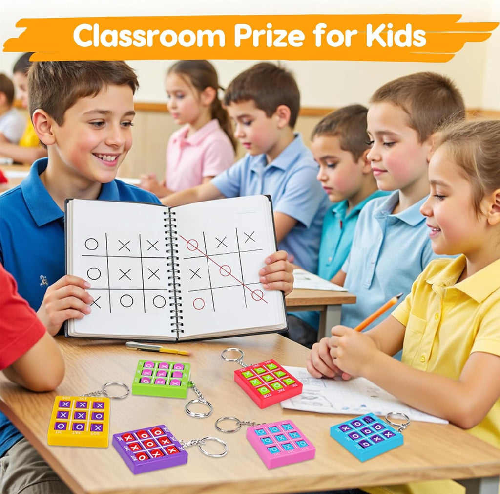 Skiennix 24PCS Tic Tac Toe Game | Fun Birthday Party Favors & Goodie Bag Stuffers for Kids 3-12