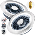 zaa 2 Pack Sink Drain Strainer, Sink Stopper, 3 in 1 Stainless Steel Kitchen Sink Drain Strainer with Anti-Clogging Basket, Fit US Standard 3-1/2 Inch Drain Hole