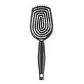 Conair Scalp Care Detangling Hairbrush - Curly Hair Brush & Scalp Massager - Black Onyx