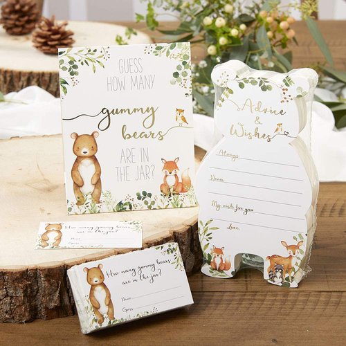 Kate Aspen Woodland Baby, One Size, Shower Advice Card & Game (Set of 50)